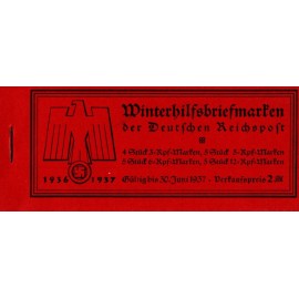 1936 - Tysk Rige - Michel 43 - Frimærkehæfte - Nødhjælp - Postfrisk.